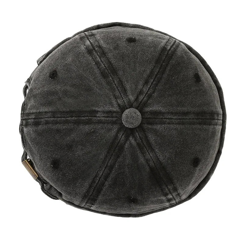 Washed Denim Docker Brimless Cap