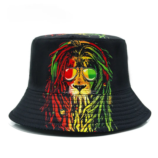 Rasta Lion Bucket Hat