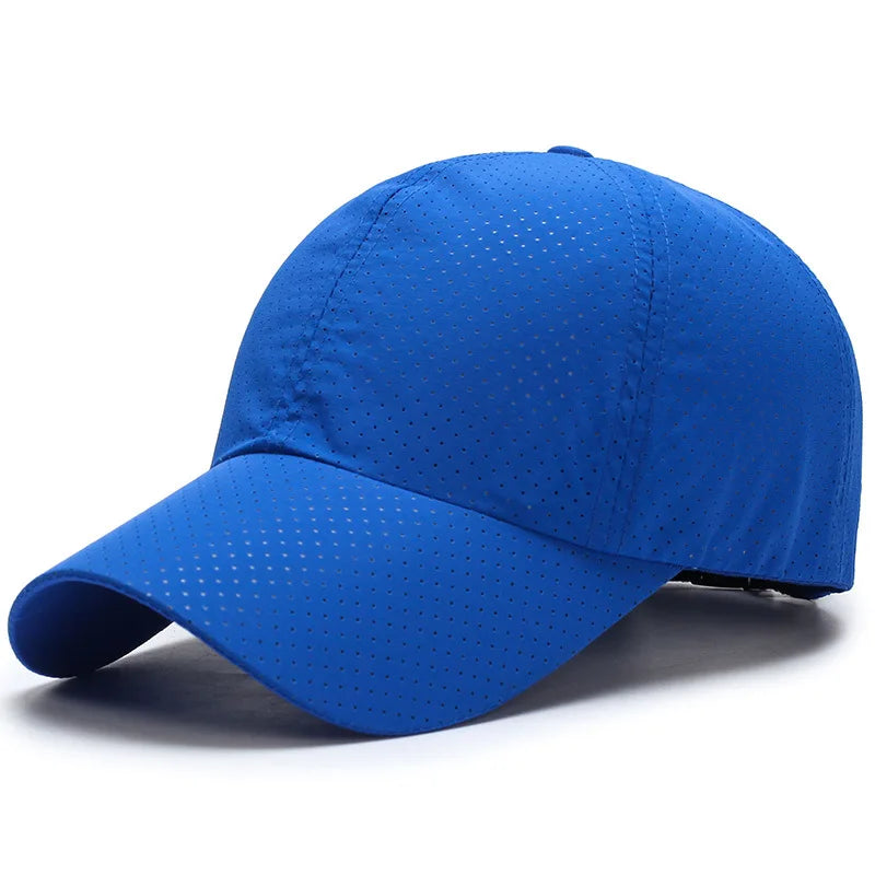 Solid Color Breathable Ball Cap