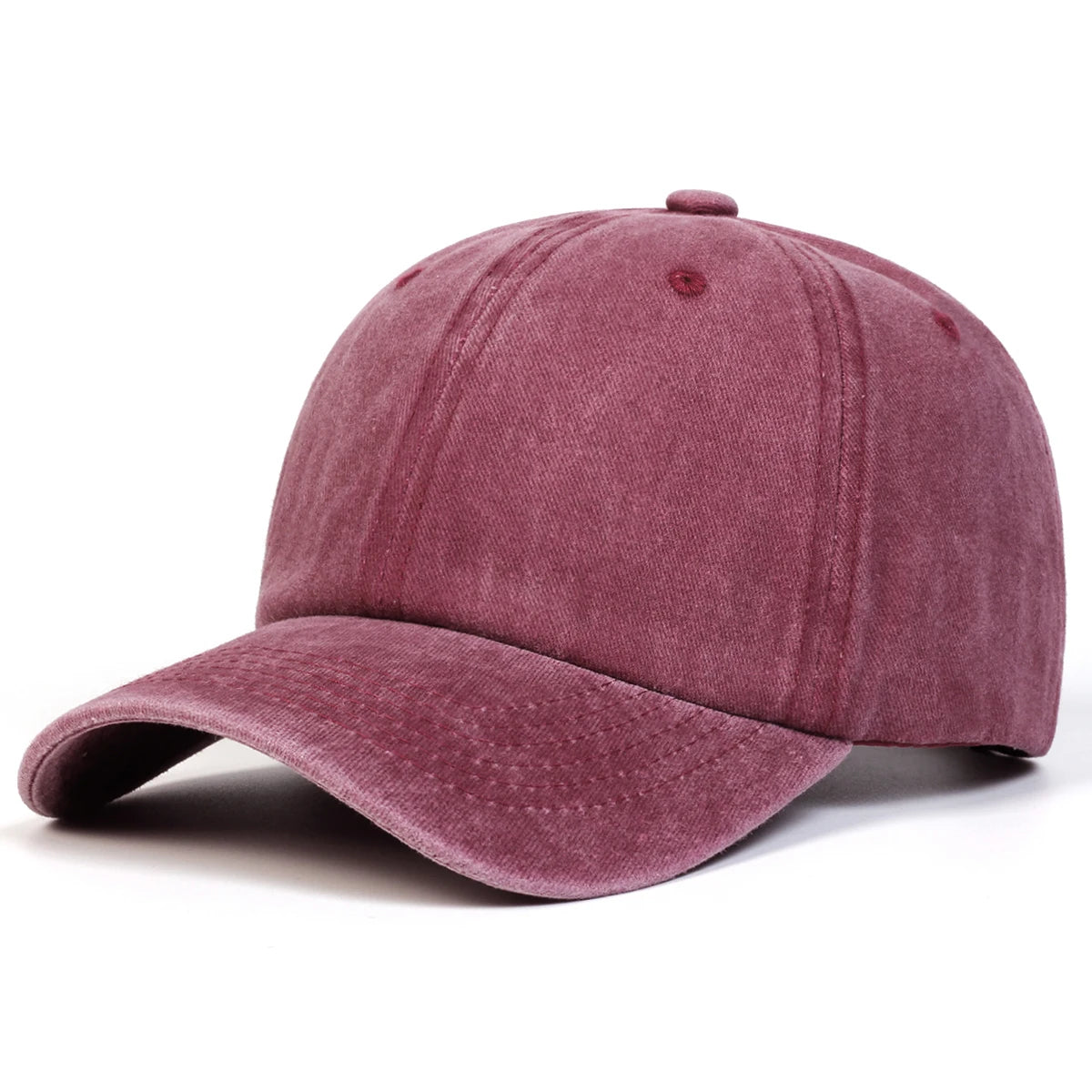 Solid Color Washed Baseball Cap