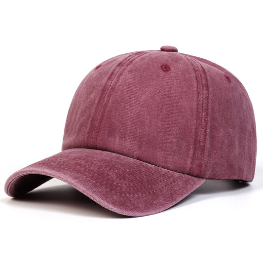 Solid Color Washed Baseball Cap