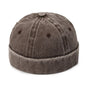 Washed Denim Docker Brimless Cap