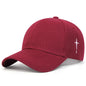 Side Cross Embroidered Baseball Cap