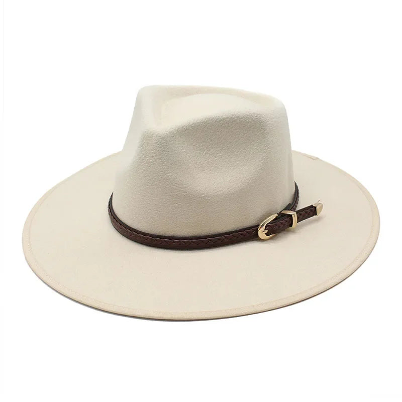 Goldlike Trim Braided Band Fedora