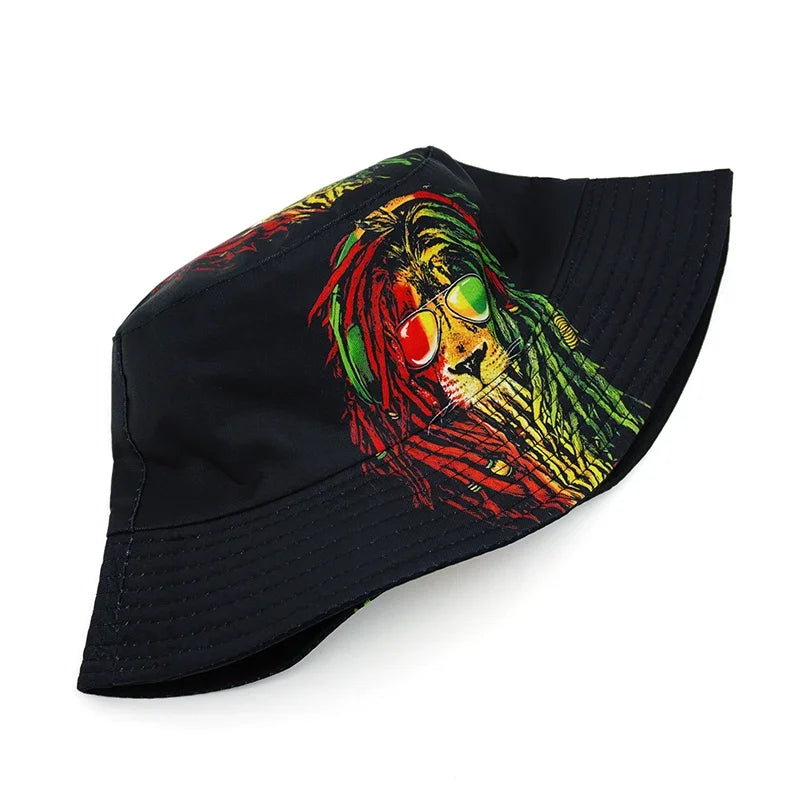 Rasta Lion Bucket Hat