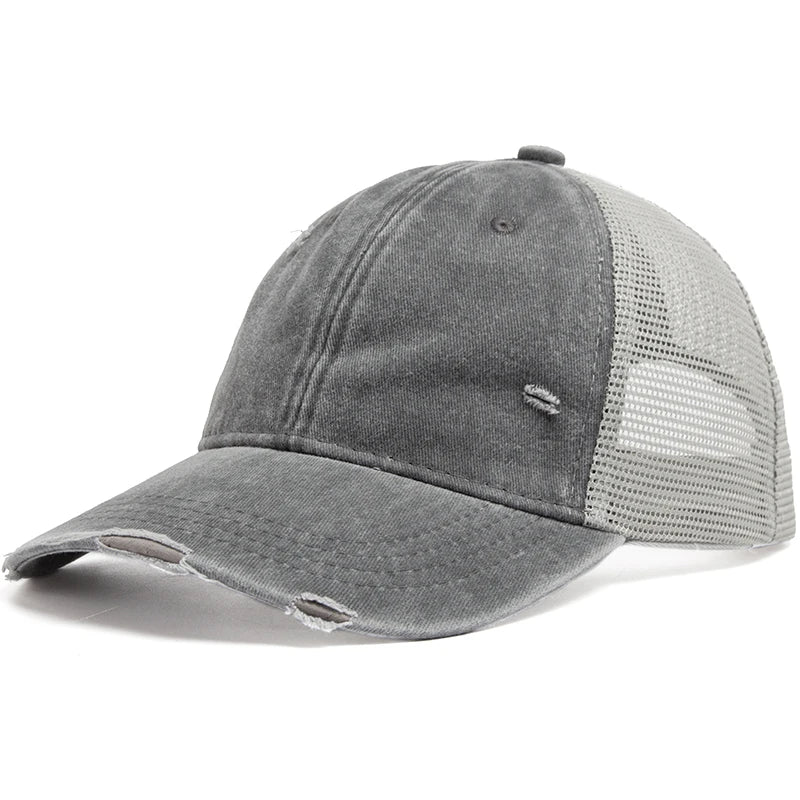 Washed Solid Color Trucker Hat