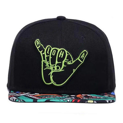 "Aloha" 2 Fingers Up Snapback