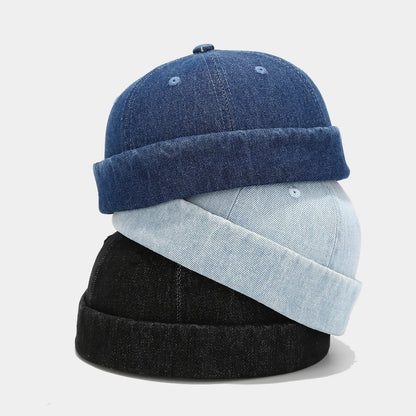 Denim Brimless Hat
