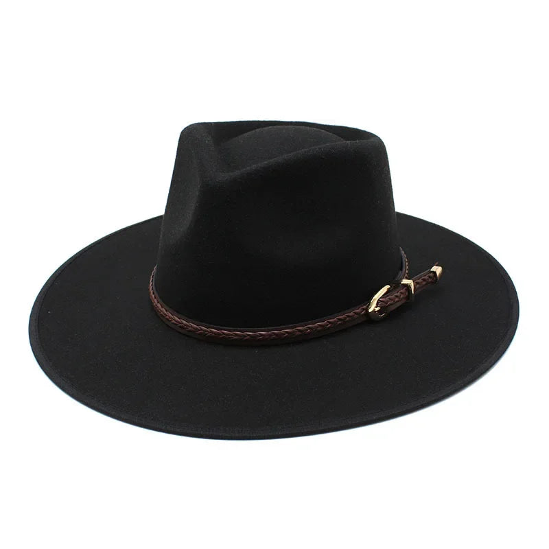 Goldlike Trim Braided Band Fedora