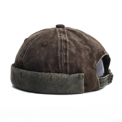 Washed Docker Brimless Cap