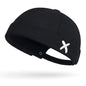 Side Embroidered “X” Docker Brimless Cap