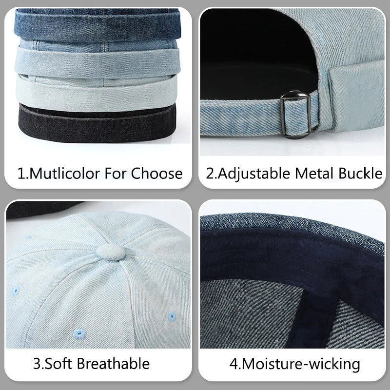 Denim Brimless Cap