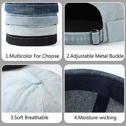Denim Brimless Cap