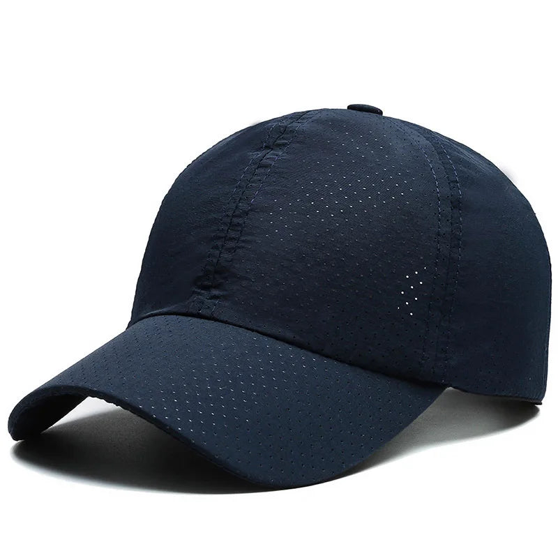 Solid Color Breathable Ball Cap