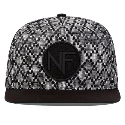 NF Letter Embroidered Criss-Cross Pattern Snapback