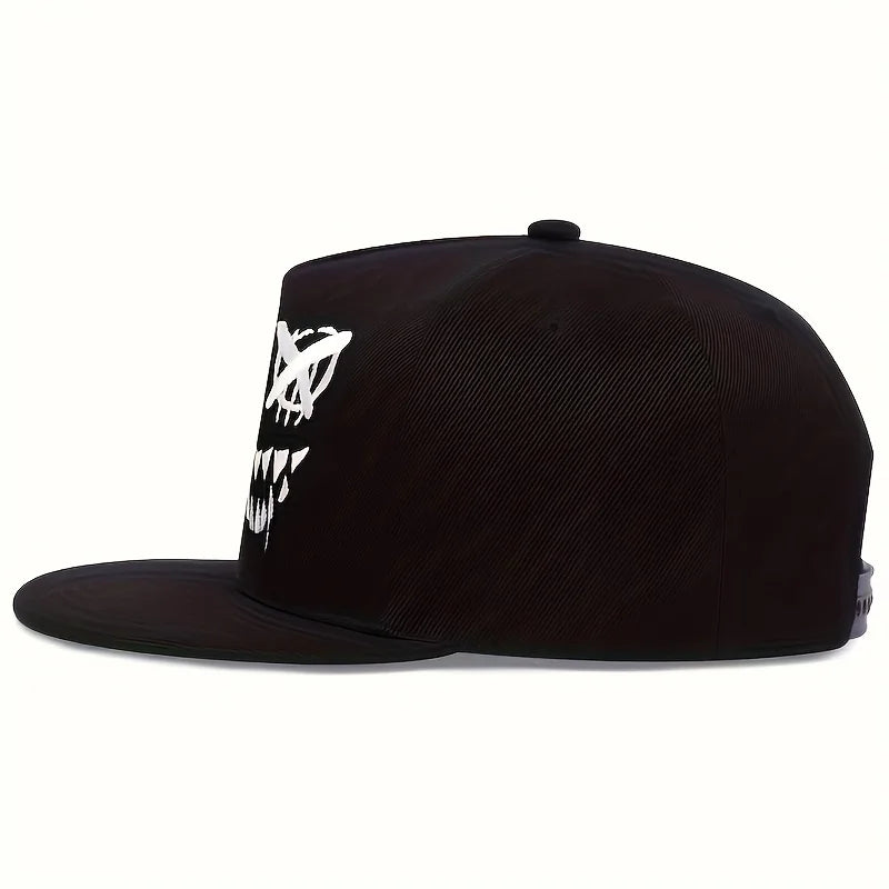 Ghostly “X” Eyed Embroidered SnapBack Hat