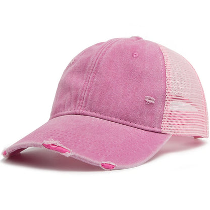 Washed Solid Color Trucker Hat