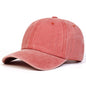 Solid Color Washed Baseball Cap