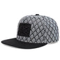AC Letter Embroidered Criss-Cross Pattern Snapback