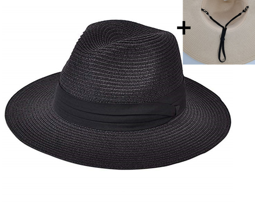 Black Ribbon Fedora Hat
